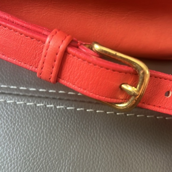 Vintage Coach Red Tailored Pouch # 4110 LightWeights Collection no hangtag - Picture 13 of 16